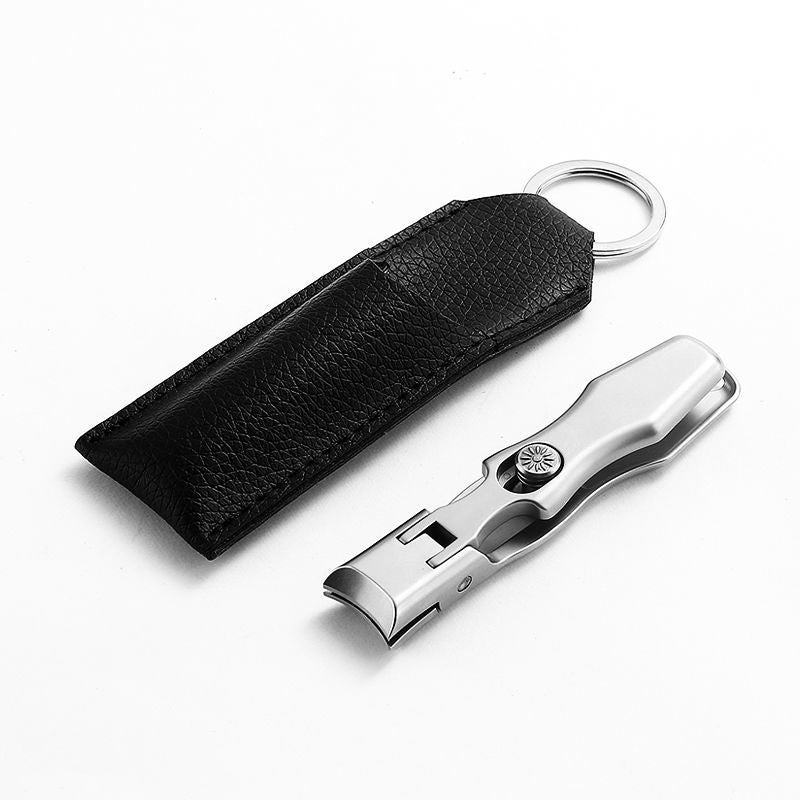 Heavy Duty Anti-Splash Stainless Steel Nail Clipper with Catcher Tray